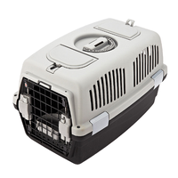 Caisse de transport pour animaux de compagnie légère et personnalisable en plastique, pour chiens et chats, idéale pour les voyages en extérieur, transporteur portable, boîte de transport pour animaux approuvée par les compagnies aériennes