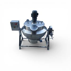 Marmite de mélange électrique inclinable en acier inoxydable 200L/500L avec chemise vapeur/huile pour eau chaude - Product Image 1