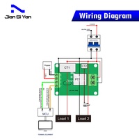 Medidor de Energía Bidireccional Multifunción CA JSY-MK-194G de 50A, kWh, Energía Solar Fotovoltaica, Voltaje, Corriente, Frecuencia, TTL, Modbus