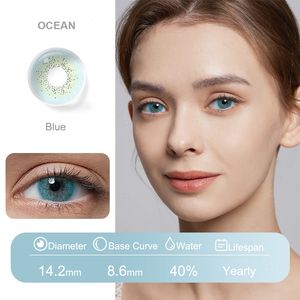 무료 콘택트 렌즈 프레쉬 고 연간 아이 렌즈 내츄럴 컬러 렌츠 드 콘택트 소프트 화장품 컬러 콘택트 렌즈 - Product Image 4