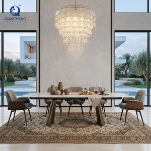Nuovo Design rotante pieghevole ed espandibile tavolo da pranzo multifunzione di lusso moderno tavolo da pranzo 10 posti mobili per la casa Foshan - Product Image 2