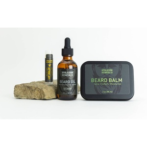 Appalachian Botanical Co <b>Beard</b> Oil Silver 2 Oz <b>Beard</b> Balm 3 Oz Lip Balm Unscented Gift Set For Men - Product Image 4