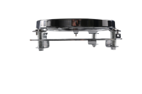 Support de montage rond pour phare de 7 pouces, argent/noir, pour Harley Big Glide, modification du support de phare, corps rond