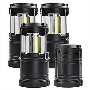 Retro LED Lantern Battery-<b>Powered</b> Emergency Lantern Water Resistant Bright Warm White LED Metal Indoor/Outdoor Use Tents - Product Image 4