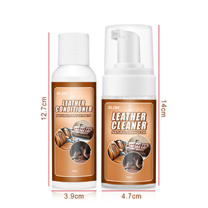 Kit de nettoyage et d'entretien pour <span class=keywords><strong>cuir</strong></span>, 100 ml, naturel, très vendu, éliminateur de taches pour <span class=keywords><strong>canapé</strong></span>, intérieur de voiture, siège - Product Image 2
