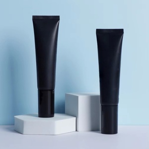 Envase Vacío de Plástico Negro D19mm para Crema de Ojos, Tubo Cosmético Personalizado con Cabezal de Masaje, Tubo para Brillo Labial con Masaje - Product Image 3