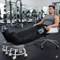 Pompe DVT rechargeable VU à 6 chambres, masseur de jambes à compression d'air, unité unique contrôlant 2 jambes, 6 modes, bottes de récupération IPC060B