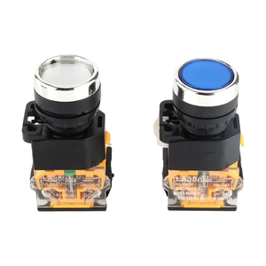 YHBS-38-11BN Self-resetting Flat Pushbutton Switch 10A ABS Material 22mm Aperture Shipping Not Included - Product Image 1