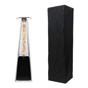 Housse de protection pour chauffage de terrasse extérieur, imperméable, en polyester noir, rectangulaire, pour lampe chauffante, protection contre la poussière - Product Image 1