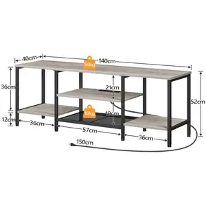 Vente en gros de <span class=keywords><strong>console</strong></span> TV de style industriel Centre de divertissement multimédia Supports de télévision Designs pour TV 50/55/60/65 pouces - Product Image 6