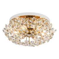 Lampu Gantung Kristal Modern Prancis LED AC untuk Plafon, Cahaya Putih Dingin untuk Kamar Tidur, Ruang Tamu, Dekorasi Rumah
