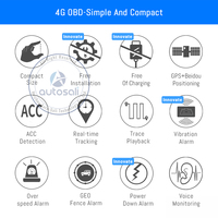 Localizador por satélite OBD para coche, dispositivo inalámbrico antirrobo, gestión de vehículos, navegación, Software gratuito, rastreador GPS 4G