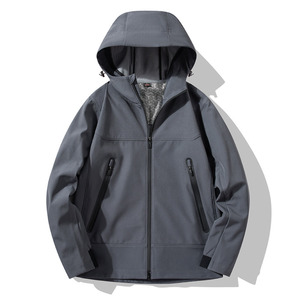 Chaqueta Softshell Aislante de Grafeno para Exteriores, Unisex, Manga Larga, Resistente al Agua, con Capucha, para Otoño e Invierno, Senderismo - Product Image 3