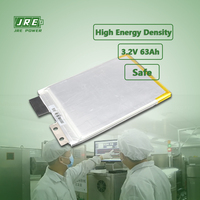 Cellule de batterie polymère LFP 3,2 V 63 Ah Ifepo4, cellules de batterie polymère lithium-ion Lipo pour chariot de golf, vélo électrique, camping-car