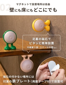 Veilleuse d'intérieur mignonne Big Eyes Lamp Human Body Sensing Rechargeable LED for Boys Kids Bedroom Wall Dressing - Product Image 3