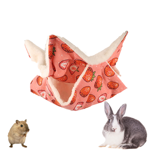 Fluwelen Katoenen Huisdier Nest Slaapzak Dubbellaags Hangmat Voor Kleine Huisdieren Verwijderbaar Dier Voor Eekhoorn Suiker Zweefvliegtuig Dierenbed - Product Image 3