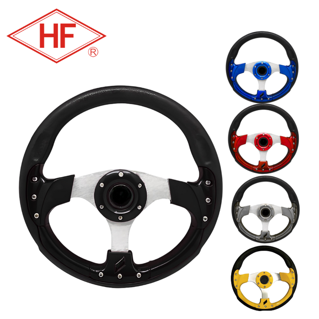 Universal Vehicle Racing Steering Wheel 12.5 16 Inch 320mm Golf Cart Steering Wheel for Club Car DS Precedent EZGO Yamaha