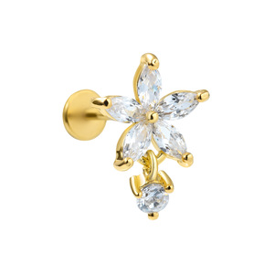 Zuola - Piercings de Titanio Modernos e Hipoalergénicos, Tipo Labret, Ligeros, Sin Níquel, con Parte Trasera Plana, Anillos de Nariz, Joyería Elegante para Piercing - Product Image 5