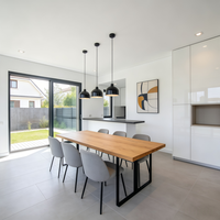Services de construction d'architecture maison moderne française, maison contemporaine à deux étages avec garage, salon, chambre à coucher, 3D+