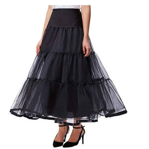 Jupe Femme <span class=keywords><strong>Jupon</strong></span> <span class=keywords><strong>Long</strong></span> à Volants Crinoline Vintage Mariage Bridal pour Robes <span class=keywords><strong>Jupon</strong></span> Rockabilly Tutu Jupe - Product Image 2