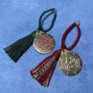 Exquisito Amuleto de Latón Yin Yang con <span class=keywords><strong>Ocho</strong></span> <span class=keywords><strong>Trigramas</strong></span>, Colgante Tradicional Chino de Feng Shui para Decoración del Hogar, Coche u Oficina, Regalo - Product Image 4