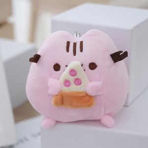 Porte-clés en peluche Pusheen de 12 cm, mascotte de <span class=keywords><strong>dessin</strong></span> <span class=keywords><strong>animé</strong></span>, animal en peluche doux, rembourrage en coton PP, pendentif unisexe, décoration, cadeau pour enfants - Product Image 2