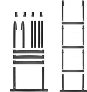 Escalera Universal de 3 Peldaños para <span class=keywords><strong>Trampolín</strong></span> Infantil, con Peldaños Anchos Antideslizantes, Suave y Segura, Capacidad de 220 Libras - Product Image 4