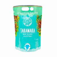 Sachets Doypack pour liquides avec valve, couches PE/Aluminium de qualité alimentaire, tailles personnalisables pour bière, soda, vin, jus
