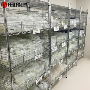 Nsf phê duyệt 6 Tier điều chỉnh 800lbs có thể tháo rời kệ đơn vị cho thương mại, 6 tầng Thép Chrome NSF dây kim loại giá kệ - Product Image 6