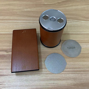 Kim cương dao mài Kit với Tumbler và gỗ sồi Con lăn hai mặt 15/20 độ thân thiện với môi Hộp quà tặng - Product Image 2
