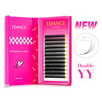 Cils volumineux à double couche TDANCE YY, la nouvelle génération de cils 2D pour un volume naturel et superposé