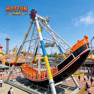 Estructura Galvanizada en Caliente Sin Base, Barco Pirata de 40 Asientos para Operaciones Globales de Atracciones de Ferias - Product Image 1