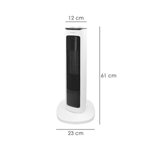 Termoventilatore a torre in ceramica con effetto fiamma, 800/2000 Watt. Oscillante - Product Image 2