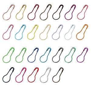 Pin en forma de calabaza de color hierro, hebilla en forma de U en forma de pera, aguja de ganchillo, pasador de seguridad de seguro para etiquetas colgantes - Product Image 4