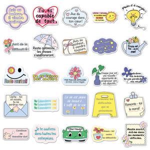 50 autocollants graffiti inspirants français, phrases et phrases à énergie <span class=keywords><strong>positive</strong></span>, tasse d'eau décorative étanche et - Product Image 4