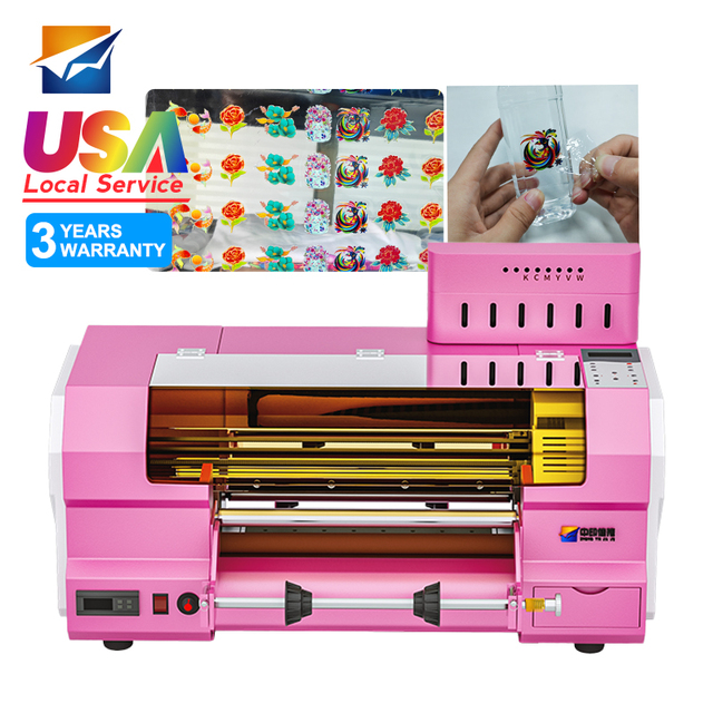 Brand-New UV DTF Printer 13inch 30CM With Dx7 Single Head With UV Crystal Film Stickers for Cups Bottles Leather 1-Year Warranty