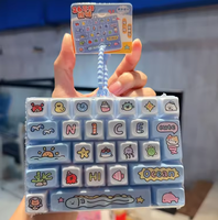 Nouveau design 2026 – Clavier mécanique anti-stress créatif et mignon à 26 touches, jouet anti-stress, porte-clés à pression pour enfant, pendentif pour cartable