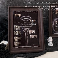 Présentoir de style Audrey Hepburn pour ongles, modèles d'ongles portables, livret de présentation de styles, accessoires de photographie, nouveau présentoir de table