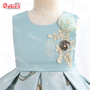 Yoliyolei-<span class=keywords><strong>robe</strong></span> <span class=keywords><strong>de</strong></span> soirée princesse pour fille, tenue <span class=keywords><strong>de</strong></span> bal, motif floral, broderie Tutu, <span class=keywords><strong>robe</strong></span> Lehenga - Product Image 4