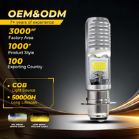 Mini Phares Avant de Moto à LED 12V-80V, Large Plage de Tension, 4000K-8000K, Étanche, Fixation Monopatin, Feux Auxiliaires Intégrés