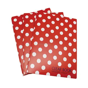 A4 Size PP File Clear Book Refillable Office Display Book With 10 20 30 40 60 80 100 Pockets