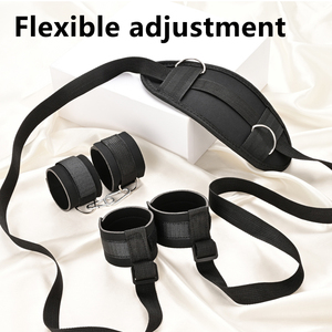 Kit de bondage pour <span class=keywords><strong>lit</strong></span> Bdsm, ensemble de sangles, attaches sexuelles pour les chevilles, les poignets, menottes pour adultes, chambre à coucher - Product Image 6