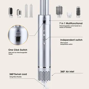 5 IN 1 헤어 스타일러 110000RPM 음이온 고속 1200w 뜨거운 공기 브러시 자동 컬링 7 in 1 멀티 스타일러 3 in 1 열 브러시