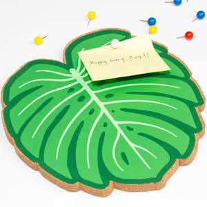 Haute qualité en forme de feuille Bulletin mémo Message liège conseil décoratif suspendu broche conseil en bois <span class=keywords><strong>avis</strong></span> mur signes bois artisanat - Product Image 2