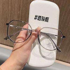 Montures de lunettes géométriques transparentes Mocha pour femmes, anti-lumière bleue, monture complète, verres PC, forme hexagonale 39003 - Product Image 2