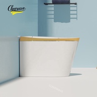 WC intelligente di lusso con bidet giapponese, set automatico con scarico a P e doppio scarico, telecomando