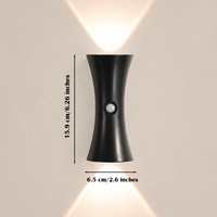 Veilleuse LED créative rechargeable avec détecteur de mouvement humain, lampe murale magnétique en ABS à température de couleur réglable pour chambre et couloir