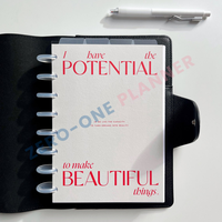 Planificateur d'impression personnalisé tableau de bord A5 A6 A7 B5 B6 papier cartonné blanc couvre Insert coloré pour classeur budgétaire discbound
