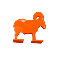 Cibles de tir portables et durables en acier pour animaux, lot de 4, avec plumes en plastique, matériau AR500/NM500