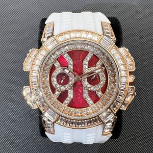 Reloj de Lujo Único para Hombre con Diamantes, Reloj Redondo Dorado Personalizado con Esfera de Marca, Reloj de Pulsera de Cuarzo de Lujo con Zirconia - Product Image 2
